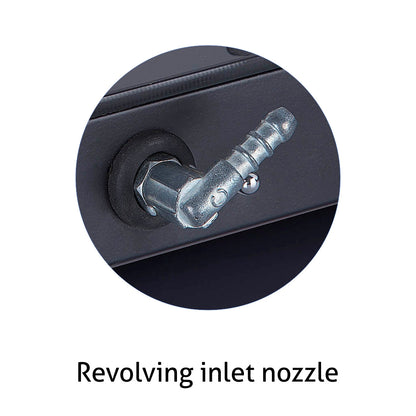 4 Burner Glass Gas Stove with Brass Burner, Black (1043 GT BB BL)