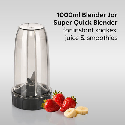 GLEN Active Blender Ultra Tuff Plus, 900W with 4 Unbreakable Transparent Jars (SA4048UTPLUS)