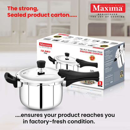 Maxima Triply SS Sumo Prime Pressure Cooker (Induction Friendly)