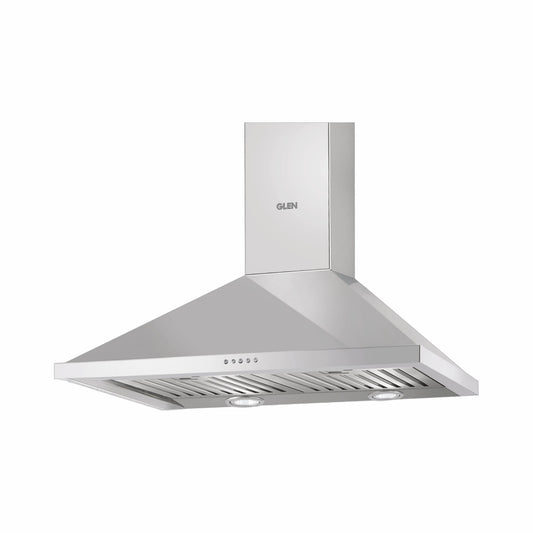 Electric Kitchen Chimney, Pyramid Shape Baffle filters 60cm 1250 m3/h -Silver (6054 SS)