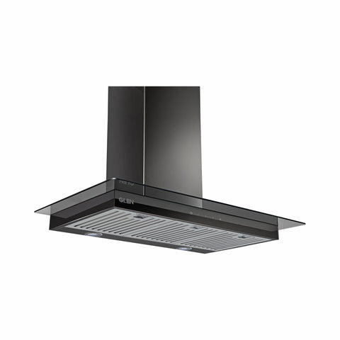 Designer Electric Kitchen Chimney  Touch Control 90cm 1250 m3/h - Black (6062 TS BL)