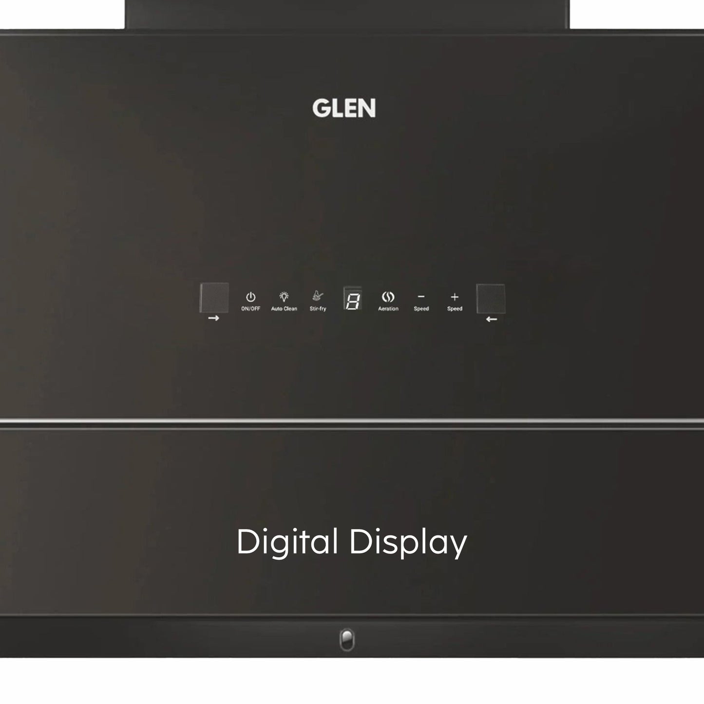 GLEN Auto Clean Glass Chimney Filter-less with Heat Sensor, BLDC Motor 1600 m³/h - 60/75/90cm (CH 6065 HSR BLDC BL AC)