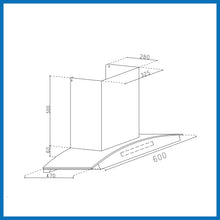 Chimney Hood 6026 BLDC Auto Clean 60 BL