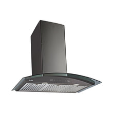 Kitchen Chimney Curved Glass with Motion Sensor Baffle filter 90cm 1250 m3/h -Black (6071 BLMS)