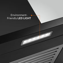 Electric Kitchen Chimney, Pyramid Shape SS Baffle filter 60cm 1100 mB3/h - Black (6049 IN BLK)