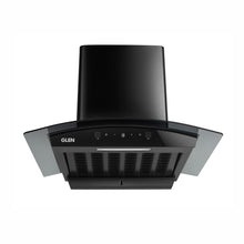 Auto Clean Curved Glass Filter less Kitchen Chimney, Motion Sensor control with Digital Display 60/76/90cm, 1200 m3/h (6058 DI BL AC)