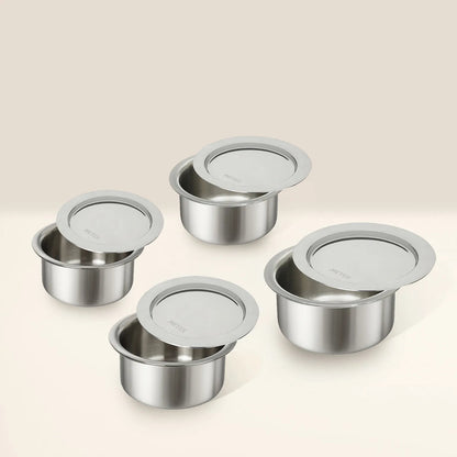 Meyer Trivantage (set of 4) Tri-ply Stainless Steel Tope With Lid (Multiple Combos Available)