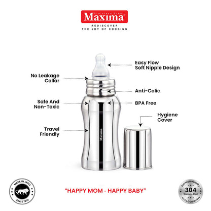 Customized Amulya SS Baby Feeding Bottles
