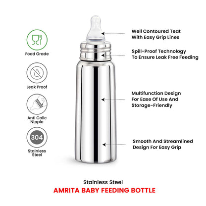 Maxima Amrita Stainless Steel Baby Feeding Bottle