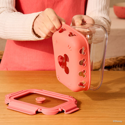 Meyer X Disney Large Rectangle Glass Storage Container with Air Tight Detachable Lid