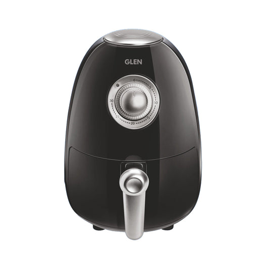 Electric Mini Air Fryer 2 Litres, 800W, Preset Temperature Ccontrol -Black & Silver (3045)