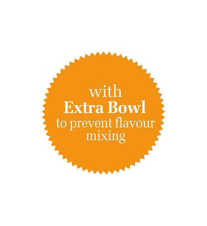Electric Vegetable Chopper, Whisking Disc Chops Nuts with Extra 0.4 Litres Bowl, 250W - White (4043 Plus)
