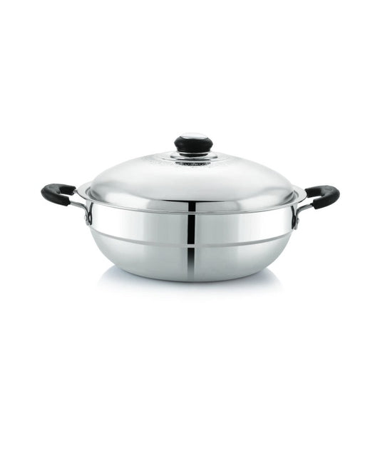 Anjali Fiesta Pro Multi Kadai With 4 Plates And SS Lid