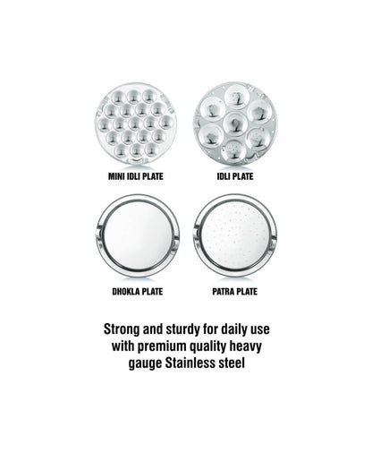Anjali Fiesta Pro Multi Kadai With 4 Plates And SS Lid