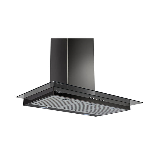Designer Electric Kitchen Chimney  Push Button Control 90cm 1000 m3/h - Black (6062)