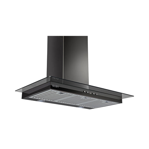 Designer Electric Kitchen Chimney  Push Button Control 90cm 1000 m3/h - Black (6062)