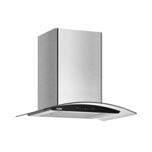 Auto Clean Chimney Curved Glass Baffle Filters with Motion Sensor 60/90cm 1200 mB3/h - Silver (6063 SS)