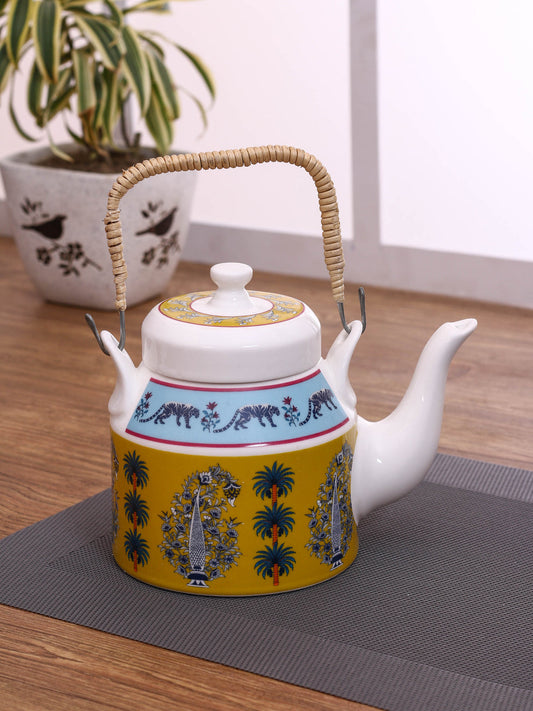 Claycraft India Circus Mystical Gardens Desi Kettle (1Pc)