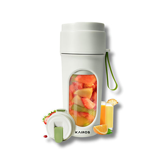 KAIROS BlendGo | Personal USB Blender for Travel, Gym & Office | 450 ml | Make Smoothies, Shakes & Baby Food On-the-Go