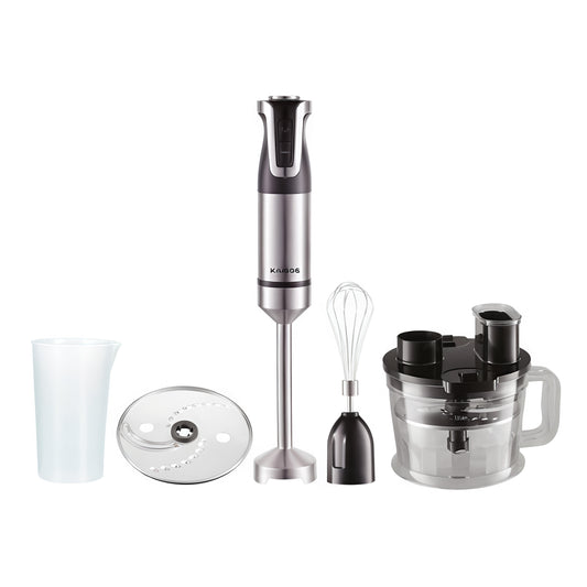 KAIROS Multimaster 6-in-1-Mini Food Processor | Powerful 600W Electric Blender, Chopper & Slicer | For Smoothies, Veggies & More