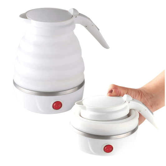 KAIROS Silicone Foldable Electric Kettle | Portable, Lightweight, Foldable kettle| Fast Boil Water Kettle for Travel & Camping