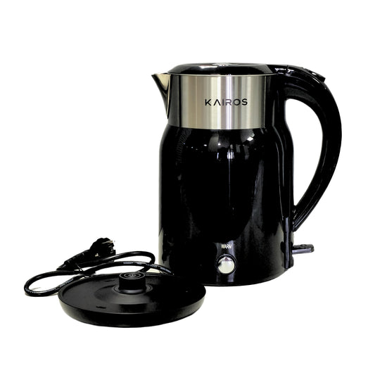 KAIROS Warmwave 1.8L Electric Kettle | Lightweight, Portable, Quick Boil for Home & Office Use | Premium Stainless Steel, Auto Shut-Off Function