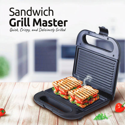 KAIROS 700W Sandwich Grill Master | The Best Compact, Portable griller for your Homes| Best for Grilling, Sandwiches & Toasts