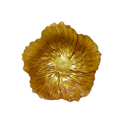 KAIROS GLASS FRUIT, DECORATIVE BOWL PLATES (GOLDEN)