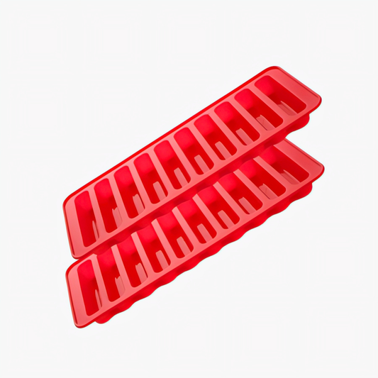 KAIROS Durable Silicone Ice Stick Maker Set of 2 |Easy Release Ice Cube Molds for Drinks & Cocktails