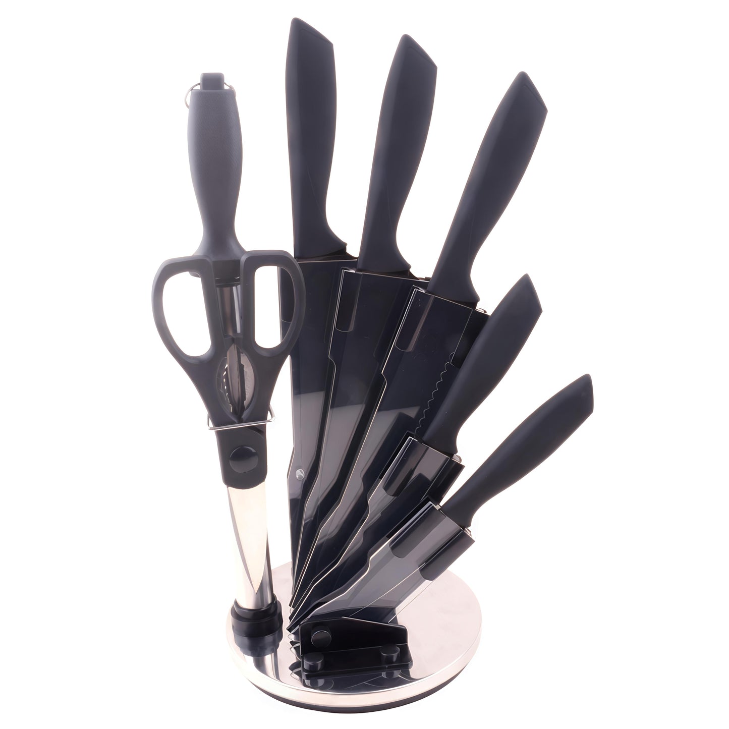 KAIROS Kitchen Knife Set of 7 Pcs with Rotating Stand | Premium Kitchen Knife Set | Stainless steel Knives