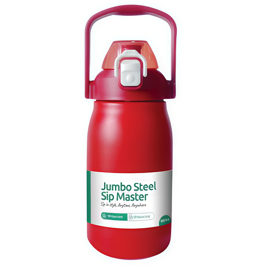 KAIROS Jumbo Steel Sip Master 800 ML Stainless Steel Flask | BPA and Leak Proof Premium Jumbo Flask