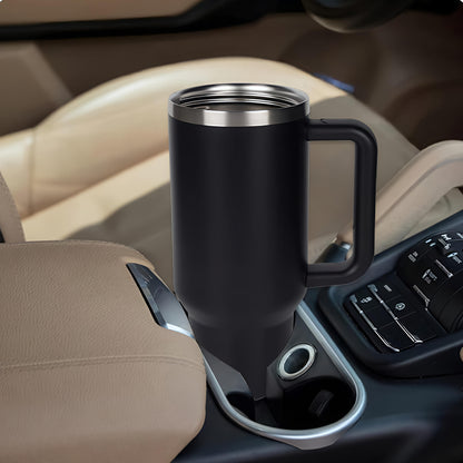 KAIROS Sip Grip 1200 ml -Stainless Steel Flask with Straw and Handle | Premium thermos Flask | Sturdy Grip Handle & Cup Holder Compatible