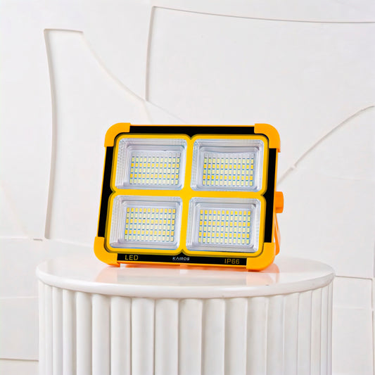 KAIROS Solarmaxx Solar LED Light | 336 LEDs, 12000mAh Battery & 5 Adjustable Modes | Eco-Friendly LED Lamp for Outdoor & Home.