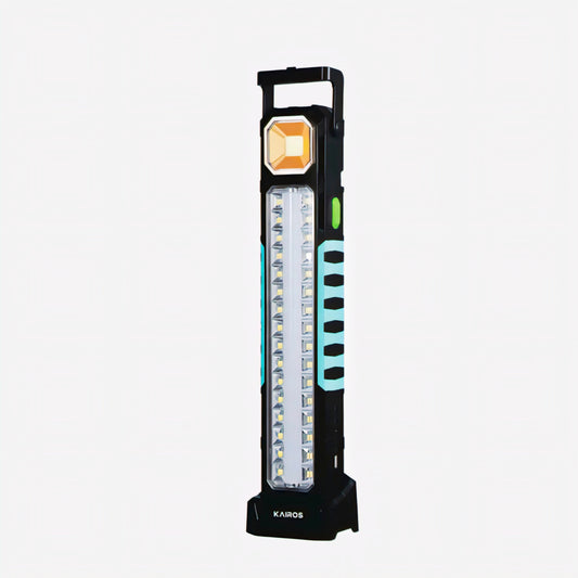 KAIROS Solar Tower Emergency Light | AC & Solar Charging, 6–10 Hours Backup, Power Bank Function