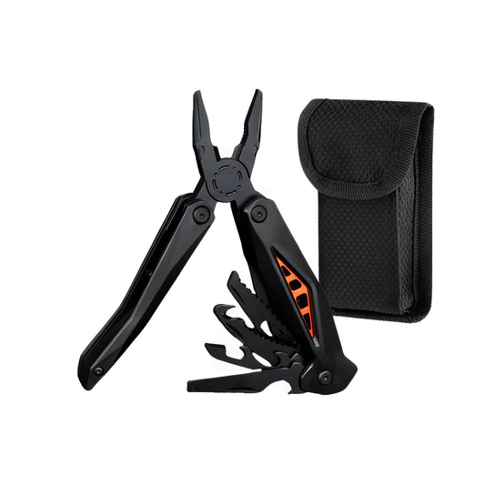 KAIROS Multi-Function Knife Pliers (Black) with Cover | Perfect for camping, hiking, fishing, travel & quick repairs