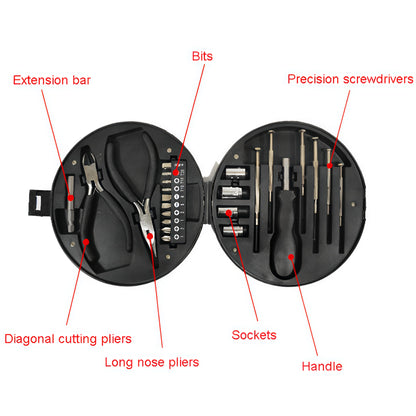 KAIROS Wheel Shaped Tool Kit With Plier | Useful for Home, office, factory, service stations etc