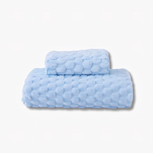 KAIROS Cloud Touch Premium Microfiber Towel Set (1 Bath + 1 Hand) 140 × 70 cm & 75 × 35 cm  | 3X softer | cotton, highly absorbent, and anti-bacterial | Home, Pool, and Gym use