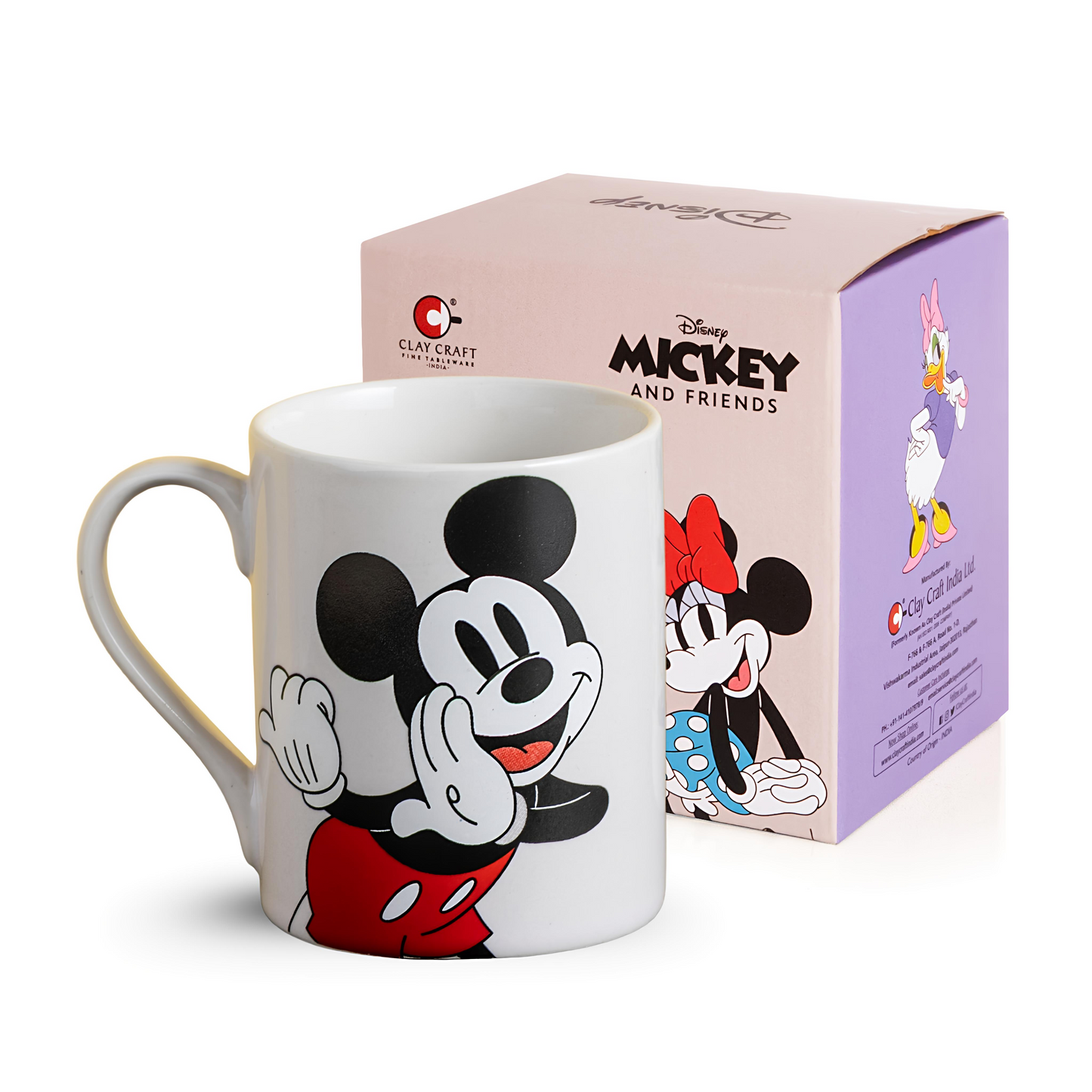 Claycraft Disney's Mickey Mouse Swing Pebble Coffee & Milk Mug 1 Piece (330ml)