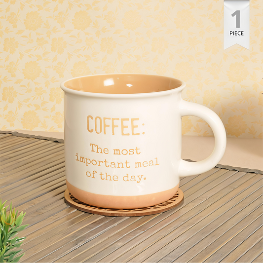 Claycraft Selas Pebble Milk/Coffee Mug - 1 Pc - 350 ml (Selas S01)