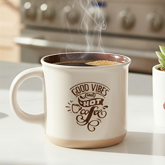 Claycraft Selas Pebble Milk/Coffee Mug - 1 Pc - 350 ml (Selas S03)