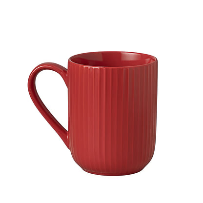 Claycraft Linea Pebble Red Coffee/ Milk Mug, 1 Piece (360 ml)