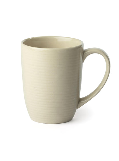 Claycraft Horizon Pebble Ivory Coffee/ Milk Mug, 1 Piece (360 ml)