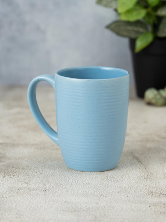Claycraft Horizon Pebble Light Blue Coffee/ Milk Mug, 1 Piece (360 ml)