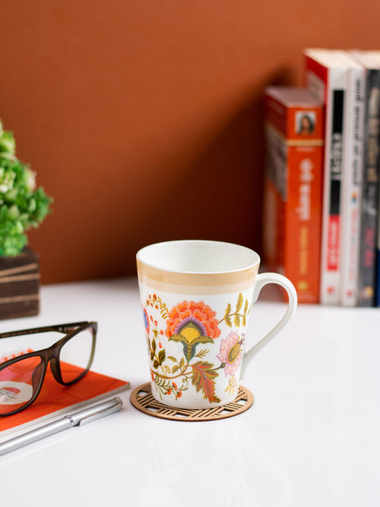 Claycraft JCPL Zing Gardenia Coffee/ Milk Mug, 1 Piece, 340ml (GS305)