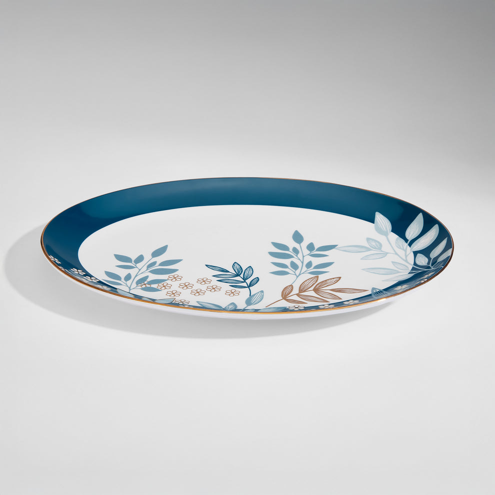 Claycraft India Circus Oceanic Opulence Georgian Dinner Set - 40 Pieces Dinner Set