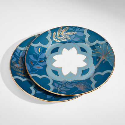 Claycraft India Circus Oceanic Opulence Georgian Dinner Set - 40 Pieces Dinner Set