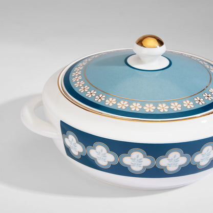 Claycraft India Circus Oceanic Opulence Georgian Dinner Set - 40 Pieces Dinner Set