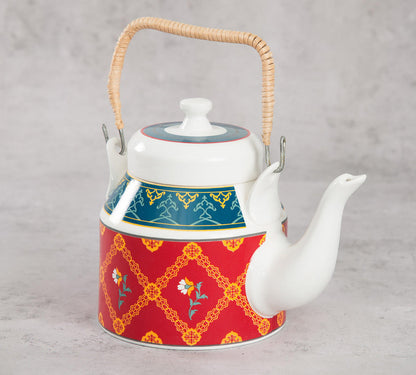 Claycraft India Circus Swirling Safari Desi Kettle (1Pc)