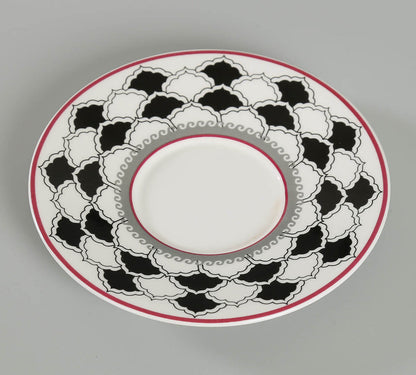 Claycraft India Circus Black Garden Tea for One Set of 3 (1 Teapot, 1 Cup and 1 Saucer)