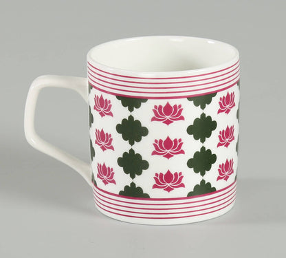 Claycraft India Circus Floral Fountain Coffee & Tea Mug Set of 6 (200ml)